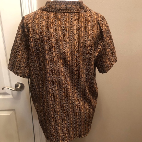 Vintage Liz Baker Essentials Button Up Blouse Size Medium - Picture 4 of 5